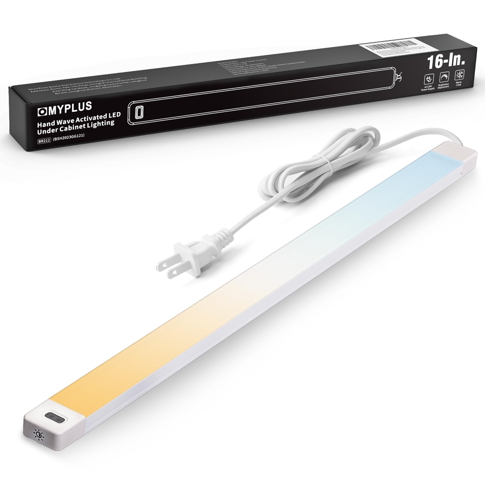 MYPLUS Under Cabinet Lights with Hand Wave, 16